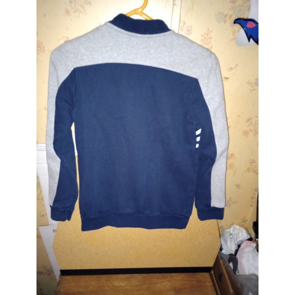 Adidas Samba Style Medium Youth 11-12 Dark Blue 3 Stripes Track Jacket CE 1086 - Picture 6 of 12